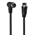Single Curved mini DIN 9 Pin TV Audio Adapter Cable, 0.5m, 1.8m, 3m