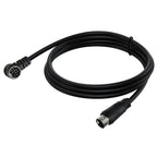 Single Curved mini DIN 9 Pin TV Audio Adapter Cable, 0.5m, 1.8m, 3m