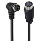 Curved mini DIN 9 Pin Male to Female TV Box Adapter Cable, 0.5m, 1.8m, 3m