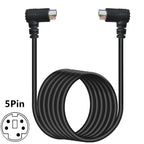 Mini DIN 5 Pin Core Audio / Video Cable, 0.5m, 1.8m, 3m