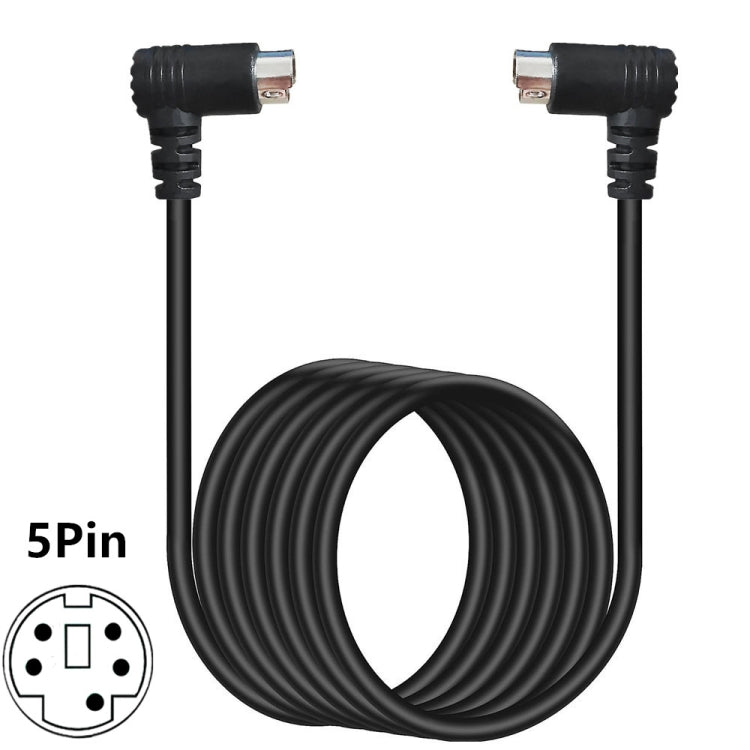 Mini DIN 5 Pin Core Audio / Video Cable, 0.5m, 1.8m, 3m