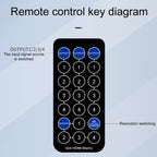Measy MT4322 4K 30Hz 2 In 2 Out HDMI Matrix Switch Support Seamless Switching, EU Plug, US Plug, UK Plug, AU Plug