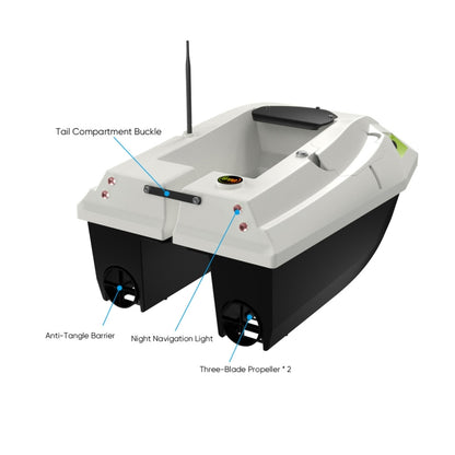 D50 High Speed Smart Remote Control Fishing Bait Boat Support Dragging Net, EU Plug, US Plug, UK Plug