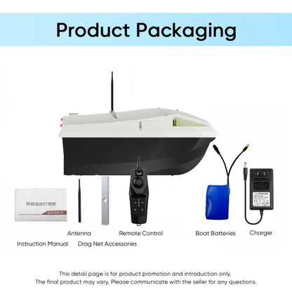 D50 High Speed Smart Remote Control Fishing Bait Boat Support Dragging Net, EU Plug, US Plug, UK Plug