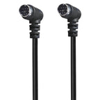Mini DIN 7 Pin S-Video Core Audio / Video Cable, 1.8m, 3m, 0.5m