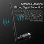 EDUP EP-AX900 900Mbps WiFi 6 Bluetooth 5.3 Dual-Band USB Wireless WiFi Adapter, EP-AX900