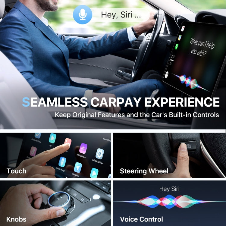 USB Interface Wired to Wireless Car CarPlay Adapter