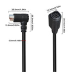 Mini DIN 7 Pin Core Audio / Video Cable, 0.5m, 1.8m, 3m