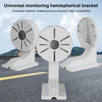 5pcs Universal Plastic Surveillance Camera Hemisphere Wall Mount Bracket, 1258S, 1258B, 1258