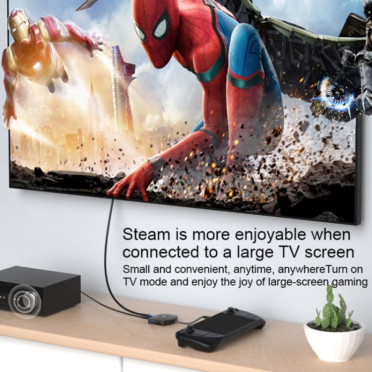 YCE-Z70A Type-C to PD 3.0, USB 3.0x2 + SD/TF, 3.5mm and HD1.4 Docking Station Video Capture Card