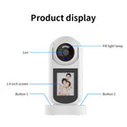 2MP HD Video Call Dual Light Full Color Night Vision WiFi Surveillance Camera, EU Plug, US Plug