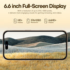 U218 / i16 Pro Max, 1GB+16GB, 6.6 inch Android 8.1 MTK6580A Quad Core, OTG, Network: 3G, Dual SIM, EU Plug, US Plug, UK Plug, AU Plug