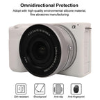Litchi Texture Soft Silicone Protective Case, For Sony ZV-E10 II / ZV-E10M2