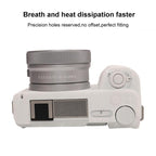 Litchi Texture Soft Silicone Protective Case, For Sony ZV-E10 II / ZV-E10M2