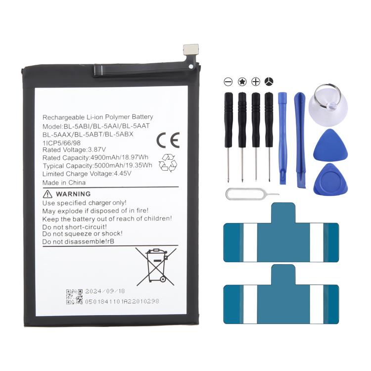 Battery Replacement, For Tecno POVA NEO 2 / NEO 3 LH6 BL-68BT 7000mAh, For Tecno Transsion Spark GO 2023 BL-49NT 4900mAh, For Tecno Spark 10 Pro BL-49ST 5000mAh, For Tecno POP 5 BL-48BT 5000mAh, For Tecno BL-5ABI / BL-5AAI BL-5AAT 5000mAh              ...