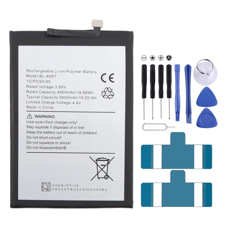 Battery Replacement, For Tecno POVA NEO 2 / NEO 3 LH6 BL-68BT 7000mAh, For Tecno Transsion Spark GO 2023 BL-49NT 4900mAh, For Tecno Spark 10 Pro BL-49ST 5000mAh, For Tecno POP 5 BL-48BT 5000mAh, For Tecno BL-5ABI / BL-5AAI BL-5AAT 5000mAh              ...