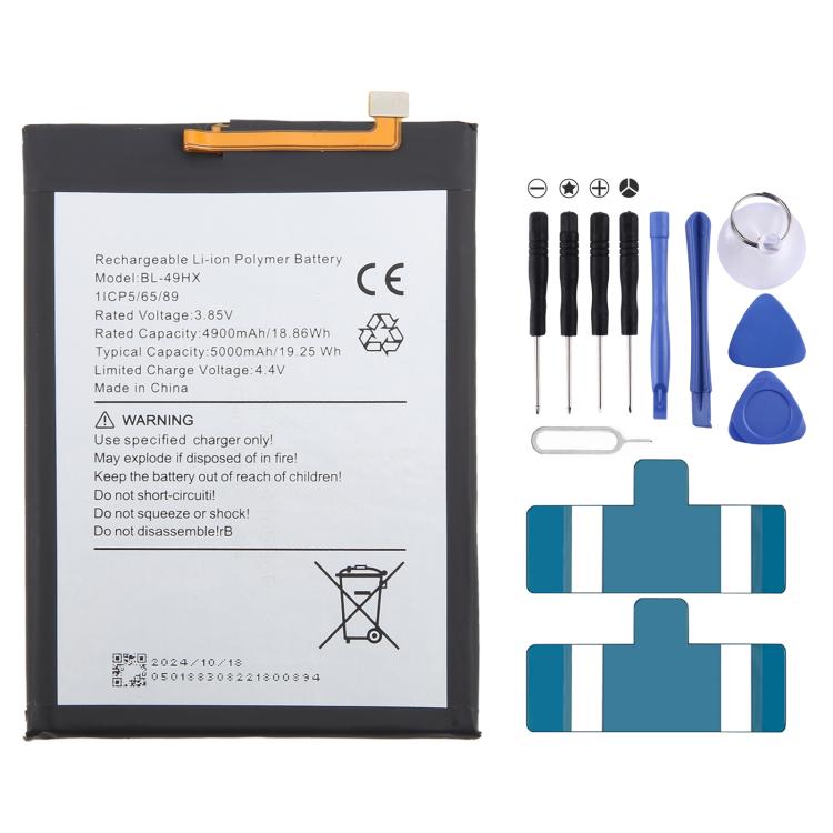 Battery Replacement, For Infinix Note 30 BL-49PT 5000mAh, For Infinix Hot 20 5G X666 BL-49HX 5000mAh, For lnfinix Note 12 Vip X672 BL-44FX 2250mAh, For Infinix Smart HD 2021 X612B X612 BL-49IT 5000mAh, For lnfinix BL-49MT 4900mAh