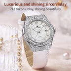 OLEVS 1003 Women Fashion Diamond-encrusted Waterproof Quartz Watch with Date