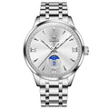 OLEVS 3646 Men Multifunctional Moon Phase Stone Waterproof Quartz Watch