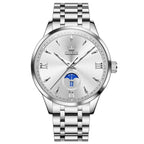 OLEVS 3646 Men Multifunctional Moon Phase Stone Waterproof Quartz Watch