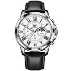 OLEVS 3632 Men Multifunctional Large Dial Luminous Waterproof Quartz Watch