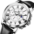 OLEVS 3632 Men Multifunctional Large Dial Luminous Waterproof Quartz Watch