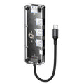awei HUB-1 Multi-function 4 in 1 Type-C to USB 3.0 x 4 HUB Adapter, HUB-1
