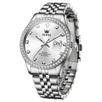 OLEVS 3629 Men Diamond Bezel Luminous Waterproof Quartz Watch