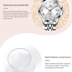 OLEVS 6702 Women Waterproof Luminous Single Calendar Mechanical Watch