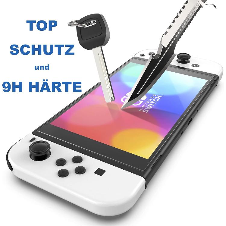 2.5D High Aluminum Tempered Glass Screen Protector, For Nintendo Switch OLED