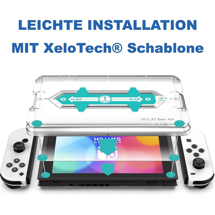 2.5D High Aluminum Tempered Glass Screen Protector, For Nintendo Switch OLED