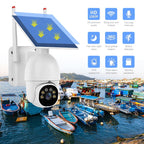 1080P Outdoor Low Power Solar Panel HD WiFi Surveillance Camera, with Battery, without Battery