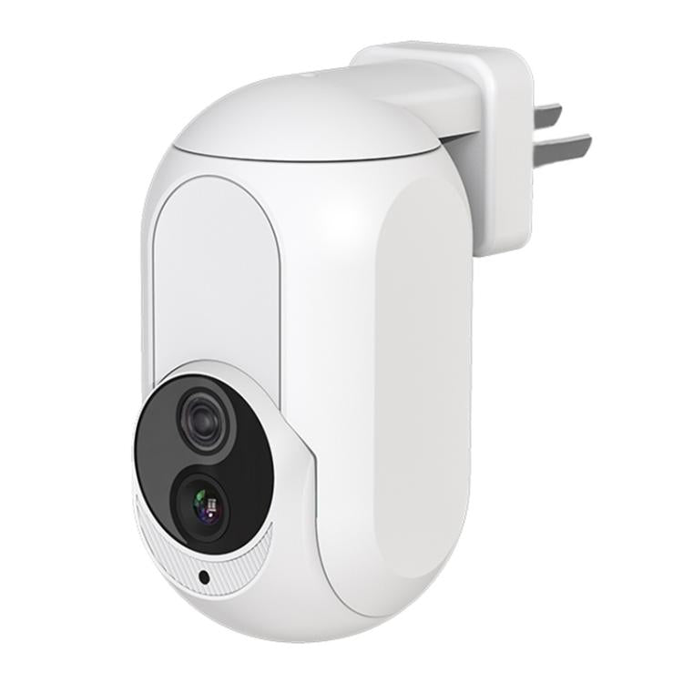Home Socket Type WiFi Surveillance Camera Support Night Vision & Two-way Intercom, US Plug