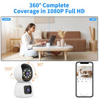 K12 1080P HD Dual Lens Dual Picture Wireless WiFi Camera, K12
