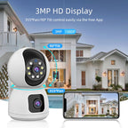 K12 1080P HD Dual Lens Dual Picture Wireless WiFi Camera, K12