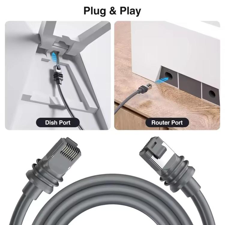 SL301 Starlink Gen3 CAT6 1000Mbps Ethernet Connection Cable, 1m, 2m, 3m, 5m, 10m, 15m, 20m, 25m, 30m, 40m, 50m, 60m