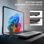 TPU + PC Two-color Anti-fall Laptop Protective Case, For Microsoft Surface Laptop 7 13.8 inch