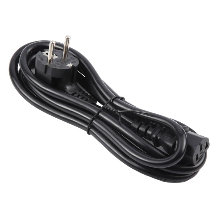 EU Plug Computer PC Power Cord 3 Pin Cable 0.5 Square, 1.8m x 0.5
