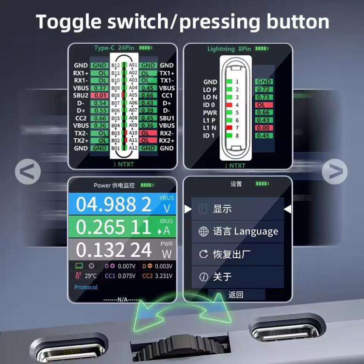 Qianli iBridge A3 Tail Plug Comprehensive Analysis Tester for Lightning & Type-C Interface Devices, Qianli iBridge A3