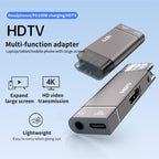 USB-C / Type-C to HDTV, 3.5mm, PD 100W 3 in 1 Multi-function Converter Docking Station, Type-C to HDTV+3.5mm+PD
