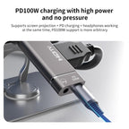 USB-C / Type-C to HDTV, 3.5mm, PD 100W 3 in 1 Multi-function Converter Docking Station, Type-C to HDTV+3.5mm+PD