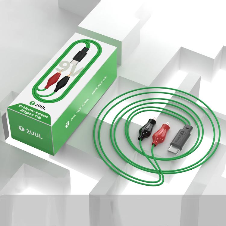 2uul PW03 9V Electro-Release Alligator Clip, PW03