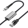 2m RJ45 to USB-C / Type-C High Speed Network Card Ethernet Cable, Type-C