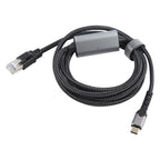 2m RJ45 to USB-C / Type-C High Speed Network Card Ethernet Cable, Type-C