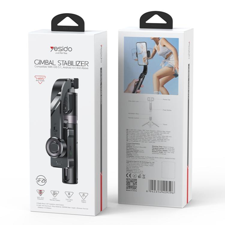 Yesido SF28 Smart Anti-shake Gimbal Stabilizer