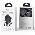 Yesido Y71 125W Type-C + 8 Pin Retractable Cable 3 in 1 Car Charger, Y71