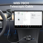 Yesido Y71 125W Type-C + 8 Pin Retractable Cable 3 in 1 Car Charger, Y71