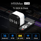 H96Max 8K UHD Android 14 Smart TV Box with Remote Control, Allwinner H728 Octa-Core, 2GB+16GB, 4GB+32GB
