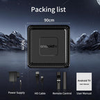 Q7 4K UHD Android 10 Smart TV Box with Remote Control, Allwinner H313 Quad-Core, 2GB+8GB, 2GB+16GB