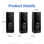 ESCAM V5 TUYA 1080P Intelligent Two-Way Voice Night Vision Wireless Doorbell, V5